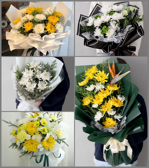 广东揭阳市普宁市洪阳镇金丰村白事花束代送